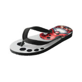Les tongs de Ladybug Gnome pour enfants (Incliné)
