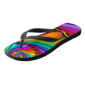 Les tongs LGBT Gay pride de Rainbow Stitchery (Incliné)