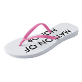 Les tongs Mariages de Matron d'honneur (Incliné)