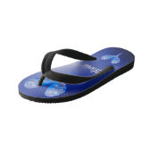 Les tongs personnalisables Blue budgie (Incliné)
