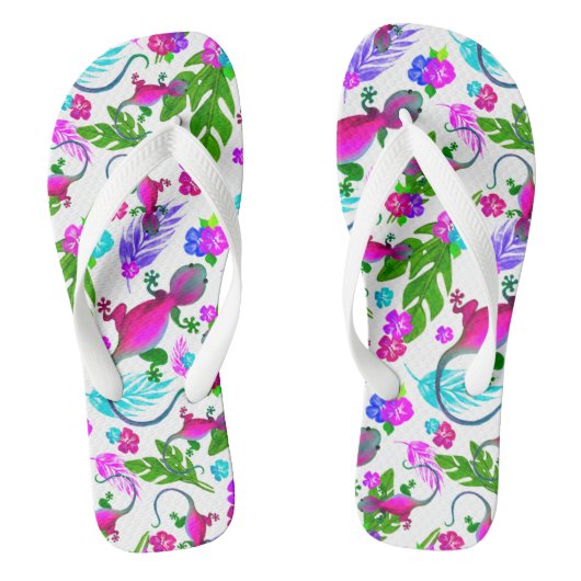 Les tongs tropicaux de Geckos (Semelle)