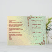 Les tons d'automne du programme de mariage vert et (Debout devant)