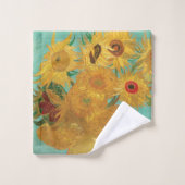 Les tournesols de Van Gogh (Gant de toilette)