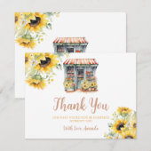 Les Tournesols Du Merci De La Fête des mariées Du  (Devant / Derrière)