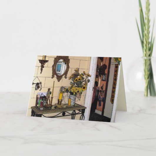 Les tournesols du pigeon - carte de lettre (Devant)