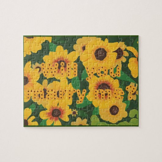Les tournesols vous veulent m'épousent puzzle de (Horizontal)