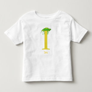 Les Tous Petits Animal ABC I est pour t-shirt iguana