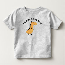 Cadeau T-shirt dinosaure avec nom d'enfant pour to
