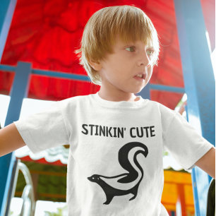 LES TOUS PETITS CHEMISE T-SHIRT POUR TOUT-PETIT MOUFFETTE PUANT MI