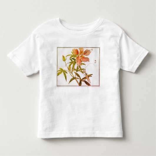 LES TOUS PETITS CHEMISE T-SHIRT POUR TOUT-PETITS AVEC FLEURS NOM P (Devant)