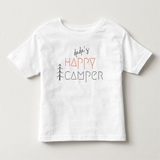 Les Tous Petits dada est heureux camper. T-shirt pour nourrissons (Devant)
