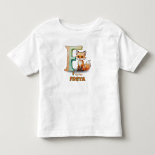Les Tous Petits F est pour Freya – T-shirt sur mesure pour tout-pe