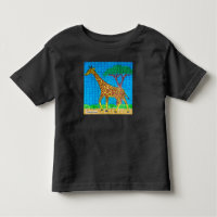 Girafe (vif) - T-Shirt pour tout-petit