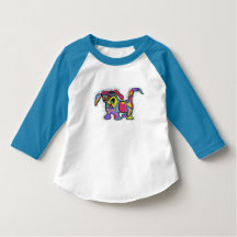 Impression de chien mignon pour T-shirt d'enfants