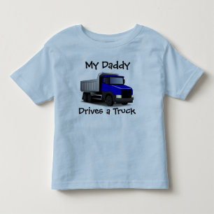 Les Tous Petits Mon père conduit un T-shirt pour bébé en camion