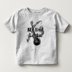 Les Tous Petits Mon père Rocks T-shirt - Cadeau pour papa