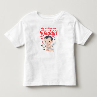 Les Tous Petits Mon sourire est juste pour Papa bébé T-shirt de la
