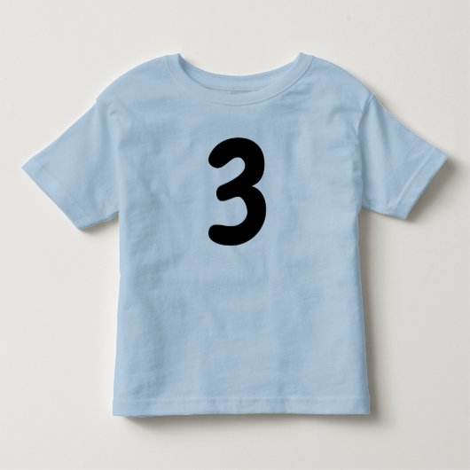 Les Tous Petits T-Shirt bleu pour garçon de 3 ans (Devant)