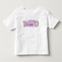 T-shirt Citrouille pour enfants Halloween Cute Boo