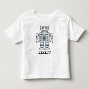 Les Tous Petits T-shirt de dessin animé robot personnalisé pour pe