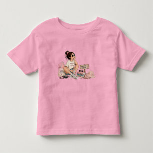 Les Tous Petits T-shirt de vacances pour fille mignonne ambiance e