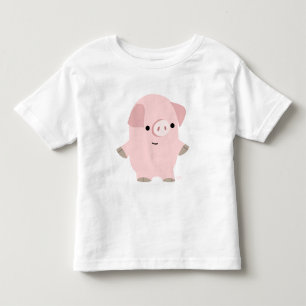 Les Tous Petits T-shirt enfant personnalisé pour cochon de dessin