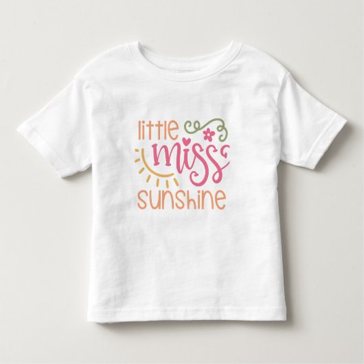 Les Tous Petits T-shirt fille pour bébé Miss Sunshine (Devant)