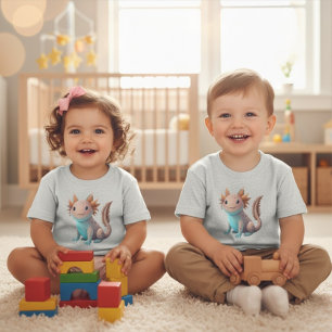 Les Tous Petits T-shirt fin en jersey pour tout-petit avec un axol