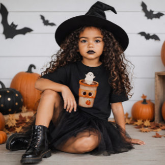 Les Tous Petits T-shirt Halloween pour tout-petit avec tasse de ca