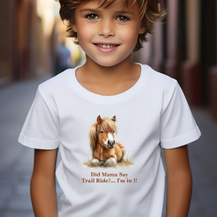 Les Tous Petits T-shirt personnalisé pour tout-petit Cheval