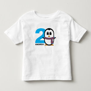 Les Tous Petits T-shirt pingouin mignon pour l'anniversaire du gar
