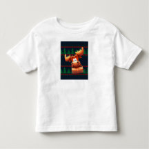 T-shirt pour enfants avec un orignal de dessin ani