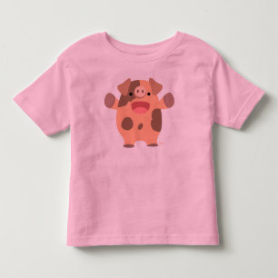 Les Tous Petits T-shirt pour enfants de cochon de caricatures