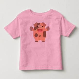Les Tous Petits T-shirt pour enfants de cochon de caricatures
