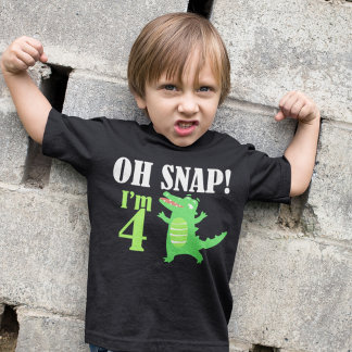 Les Tous Petits T-shirt pour garçons pour 4ème anniversaire Alliga