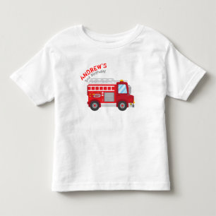 Les Tous Petits T-shirt pour l'anniversaire du camion-feu