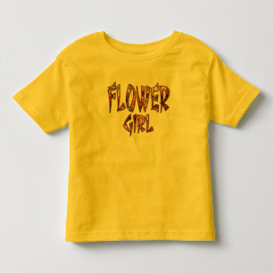 Les Tous Petits T-shirt pour petite fille aux fleurs personnalisab