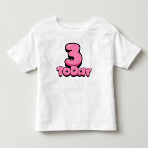 Les Tous Petits T-shirt pour tout-petit "3 aujourd'hui"