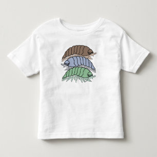 Les Tous Petits T-shirt pour tout-petit - 3 cloportes (blanc)