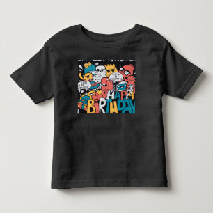 Les Tous Petits T-shirt pour tout-petit avec Doodle Joyeux Anniver