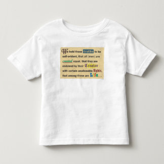 Les Tous Petits T-shirt pour tout-petit avec une déclaration.