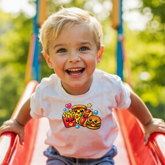 Les Tous Petits T-shirt pour tout-petit de nourriture rapide migno