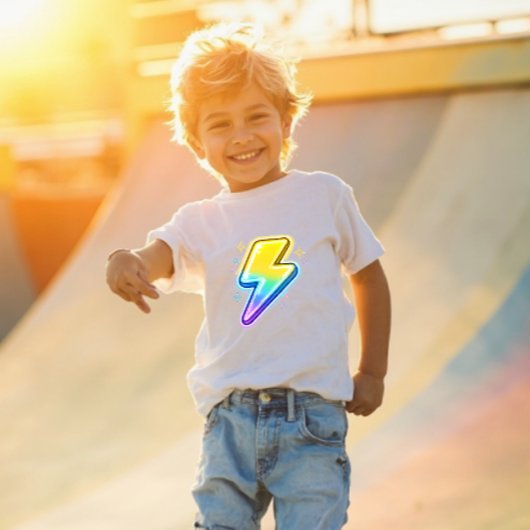 Les Tous Petits T-shirt pour tout-petit Lightning Bolt Y2K