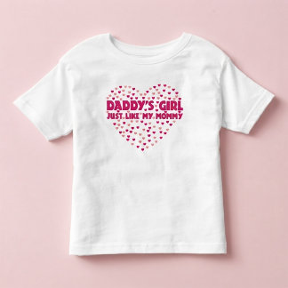 Les Tous Petits T-shirt pour tout-petite fille de papa comme ma ma