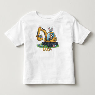 Les Tous Petits T-shirt pour tout-petits Eggs-Cavator Pâques