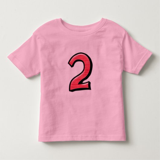 Les Tous Petits T-shirt rouge pour enfants numéro 2 (Devant)