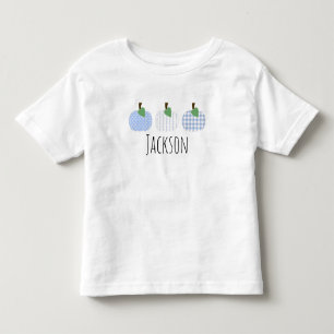 Les Tous Petits T-shirt trio citrouille bleu clair pour garçon