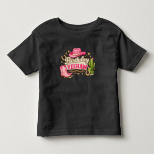 Les Tous Petits T-shirt Yeehaw pour l'anniversaire d'une petite fi