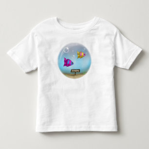 Les Tous Petits Under the Sea - Fish Bowl Design - T-shirt pour en