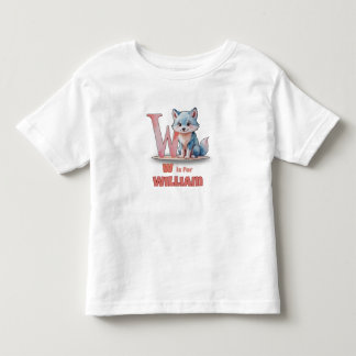 Les Tous Petits W est pour William - T-shirt personnalisé pour tou